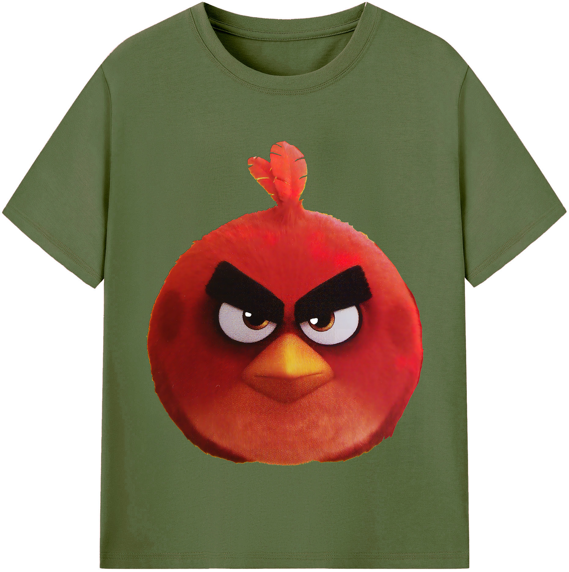 （画像用） Angry Birds アングリーバード 綿100％半袖Tシャツ（フロントプリント）